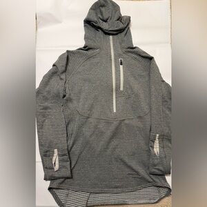Patagonia R1 3/4 Zip Gray Striped Women's Pullover